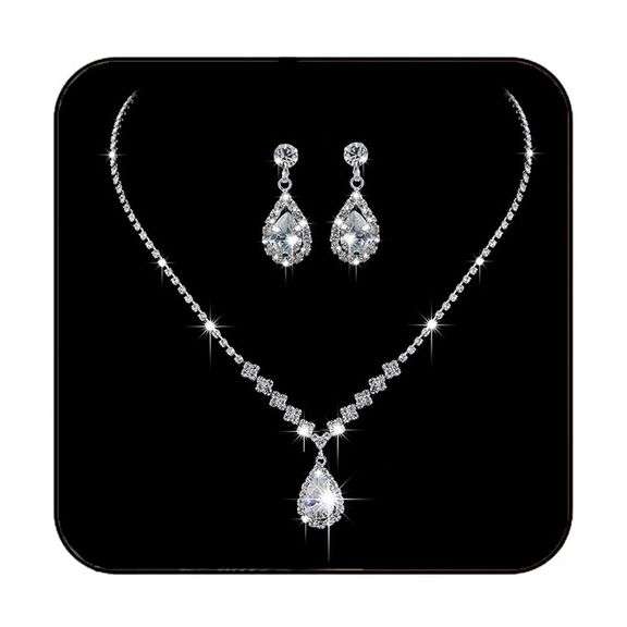JAKAWIN Prom Jewelry Set 12.6-17.7in image
