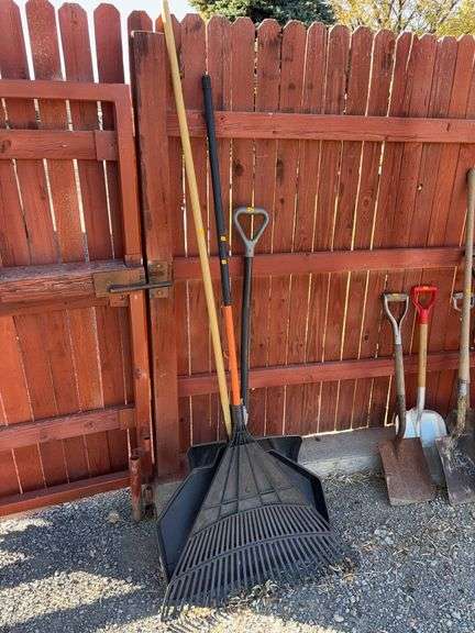 Shovels and rake image