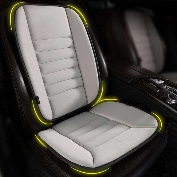 kingphenix Car Seat Cushion with Back Support Pillow: Enhanc image