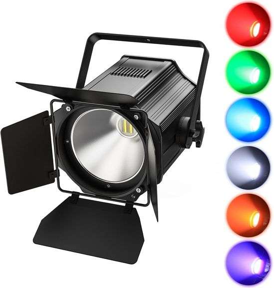 $150 Stage Lights with Barn Doors, 200W LED Par Can Lights, image