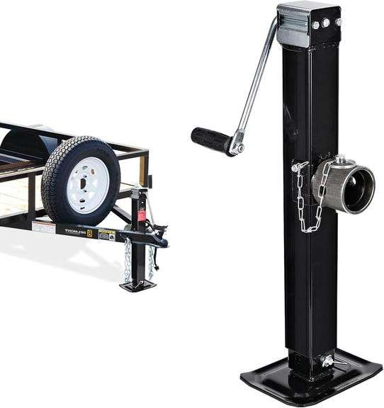$108 8000 lbs Swivel Trailer Jack, Weld-On Pipe Mount Tongue image