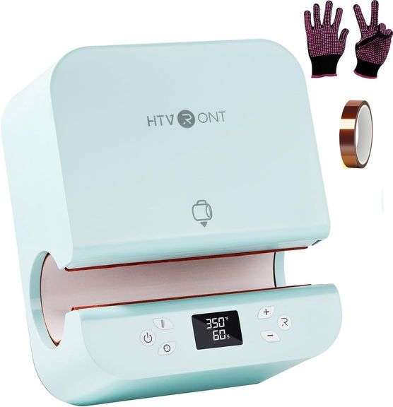 $140 HTVRONT Auto Tumbler Heat Press Machine - Mug Heat Pres image
