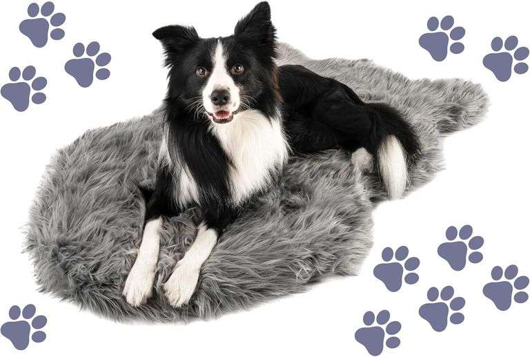 $140 PupRug Orthopedic Dog Bed for Large Dogs with Fluffy So image