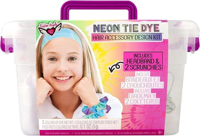 Fashion Angels Tie Dye Kit - Neon Tie Dye Hair Accessories K image