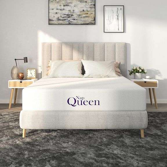 $148 NapQueen 8 Inch Queen Size Mattress, Bamboo Charcoal Me image