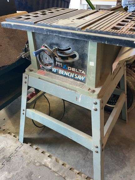 Consignment: Delta 10 inch bench saw with stand image