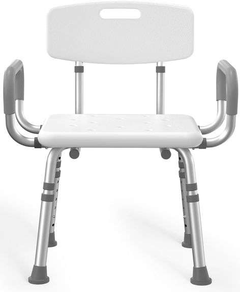 Shower Chair for Inside Shower with Arms and Back, 500 lbs H image
