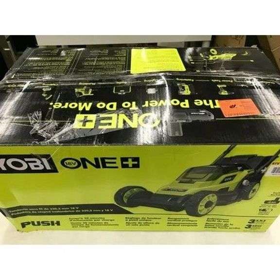 $362 RYOBI Cordless Battery Walk Behind Push Lawn Mower 4-Am image
