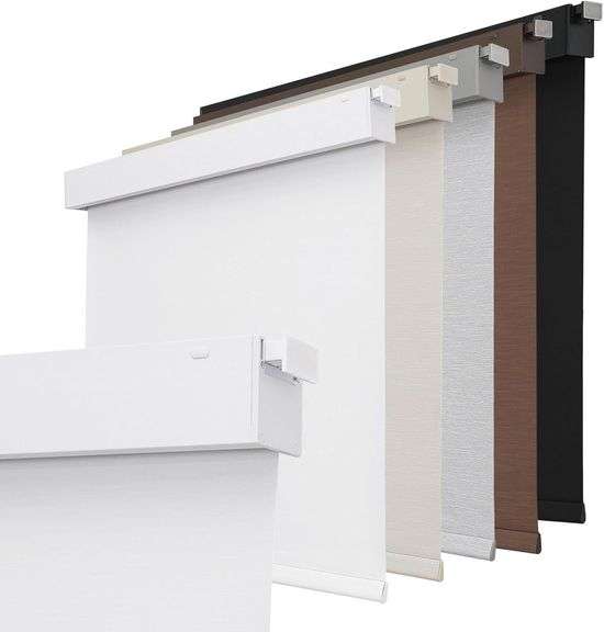 Joydeco No Drill Blackout Shades, Free-Stop Cordless Roller image