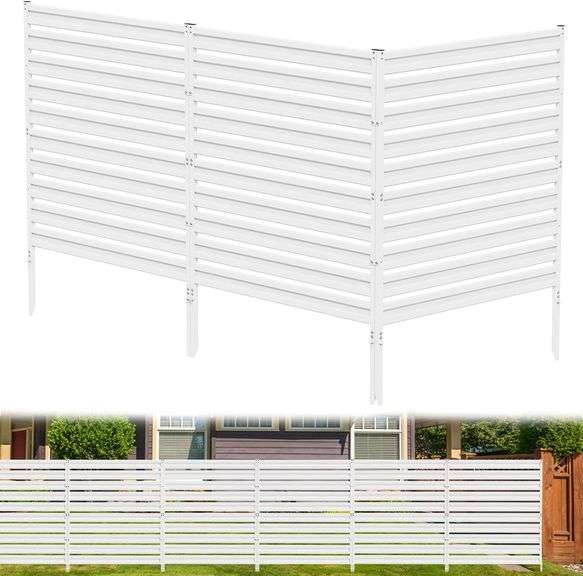 $160 Metal Privacy Fence Panels for Outside, 42" H x 38" W ( image