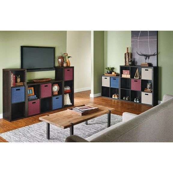 ClosetMaid Decorative 4 Cube Storage Organizer - Walnut image
