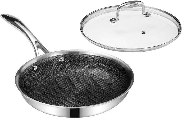 $150 DELUXE Hybrid Ceramic Nonstick 10-Inch Fry Pan with Tem image
