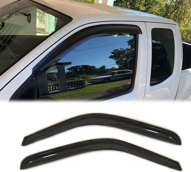 92436 Side Wind Vent Deflectors,2pcs Outside Mount Style Tap image