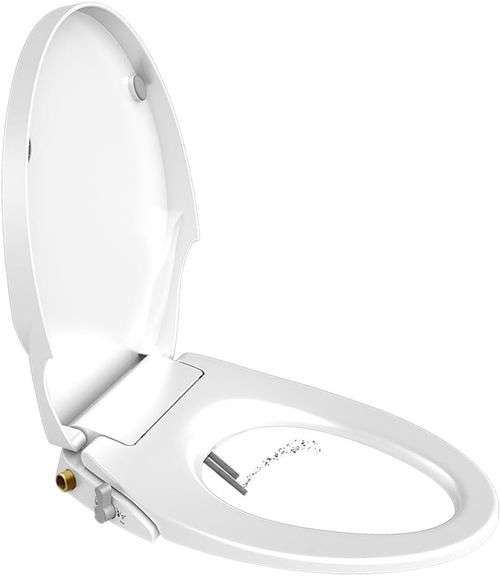 Toilet Seat Bidet Seat with Self Cleaning Dual Nozzles Non e image