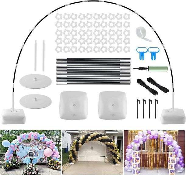 Improved Balloon Arch Kit, 10ft Wide & 9ft Tall Adjustable B image
