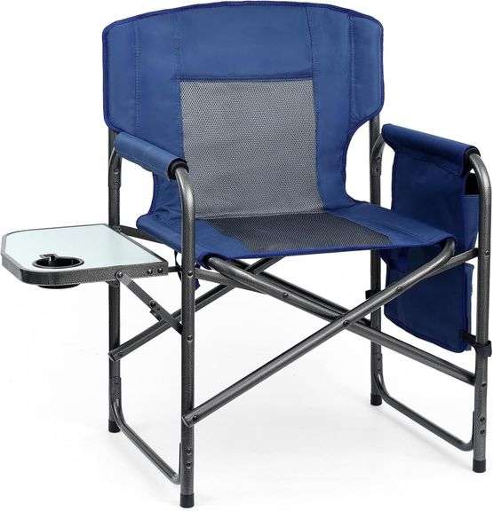 Directors Chair, Camping Chairs for Adults, Heavy Duty Side image