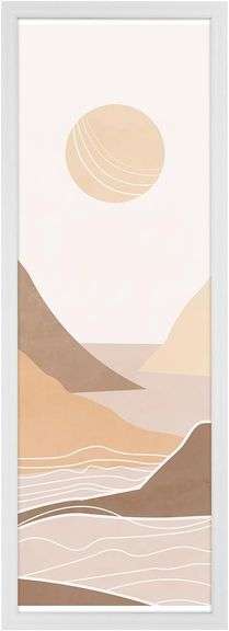 13x39 Frame Rustic White, Distressed 39x13 Picture Frame, Ar image