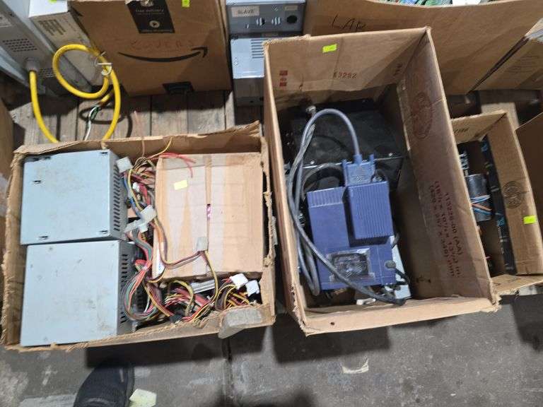 Computer power supplies plus other electronics image