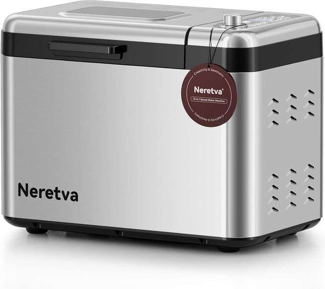 $190 Neretva Bread Maker, 3.3LB Larger Bread Machine 15-in-1 image