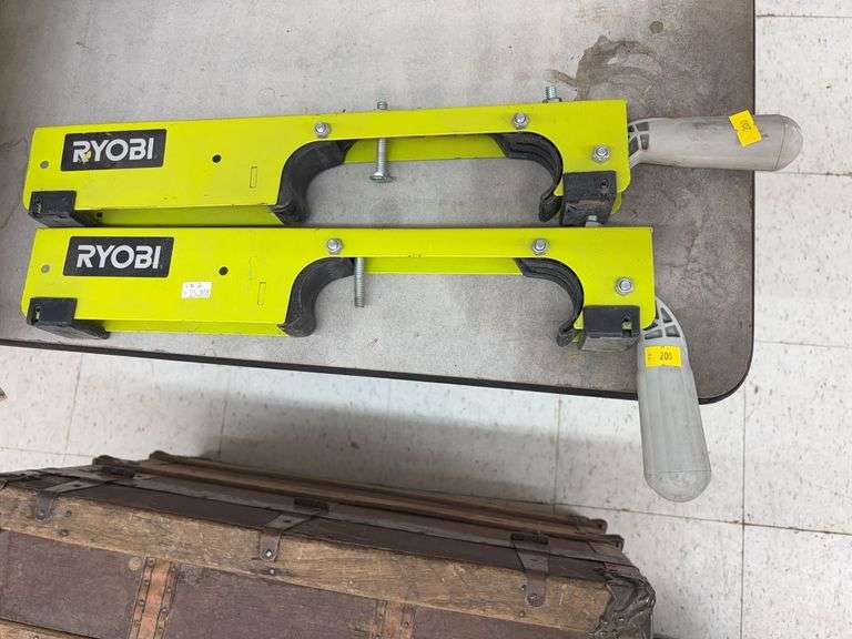 Ryobi miter saw stand mounting brackets image