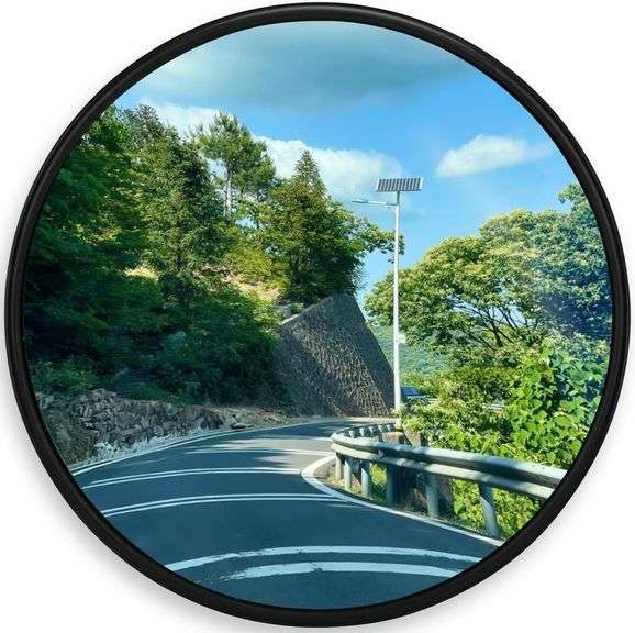 24" Unbreakable Convex Traffic Mirror   Vision up to 35FT, L image