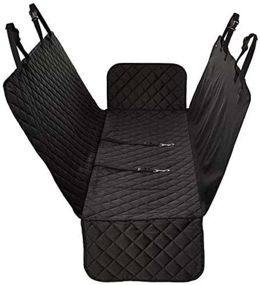 Amazon Basics Quilted Water Resistant Hammock Car Backseat C image