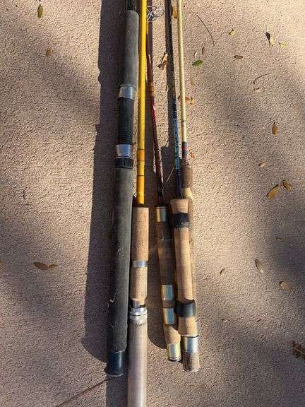 Assorted fishing poles image