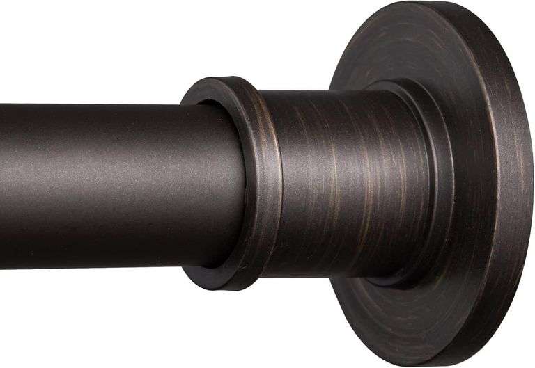 BRIOFOX Industrial Shower Curtain Rod - Never Rust Non-Slip image