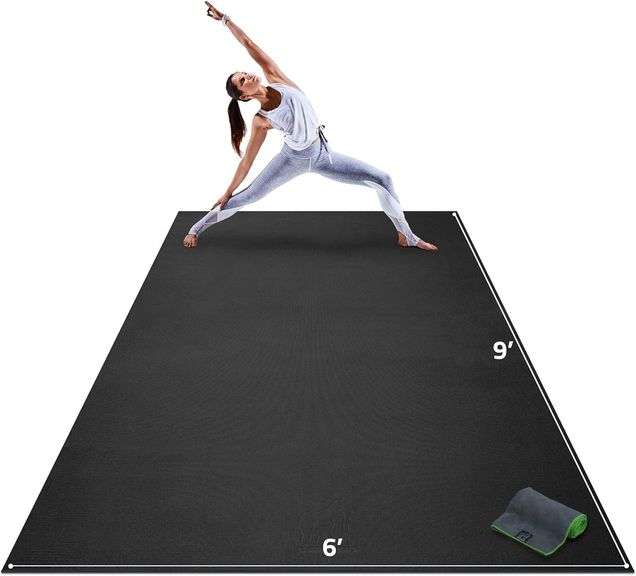 $240 Gorilla Mats Premium Extra Large Yoga Mat   9' x 6' x 8 image