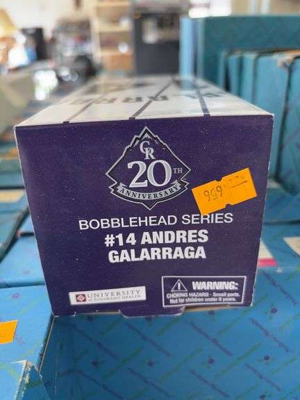 Colorado Rockies 20th Anniversary bobble head #14 Andres Galarraga image