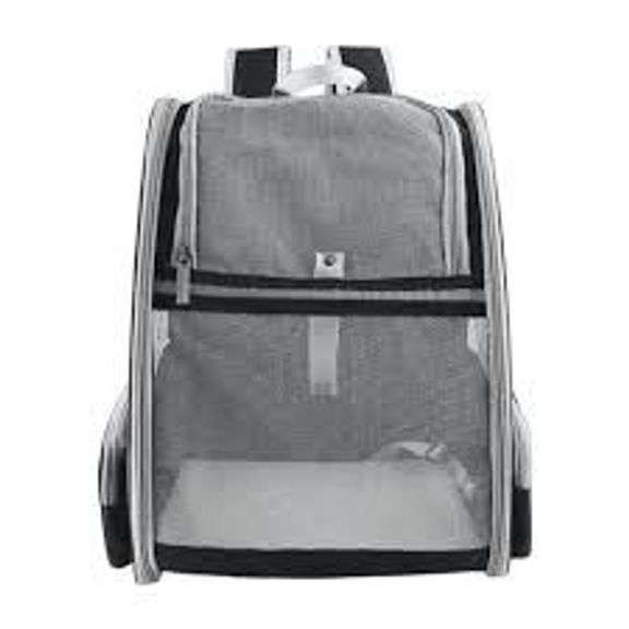 Mochila Transportadora Malubero Para Mascota Grande Gris ... image