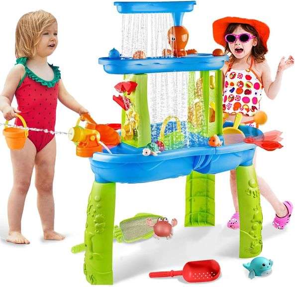 YAZ&OUZ 3-Tier Kids Water Table, Water Table for Toddlers 3, image