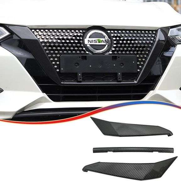 Front Grill Cover Trim,MUXEE For Nissan Sentra 2020 2021 202 image