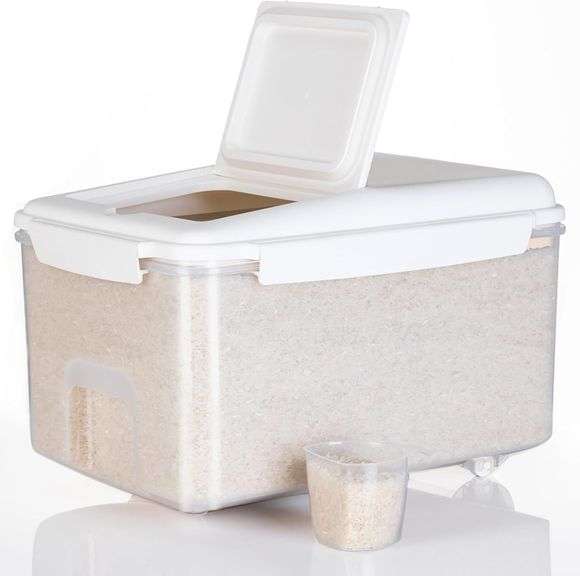LivLab Mker Rice Storage Container 20 lbs - 15 lbs Airtight image