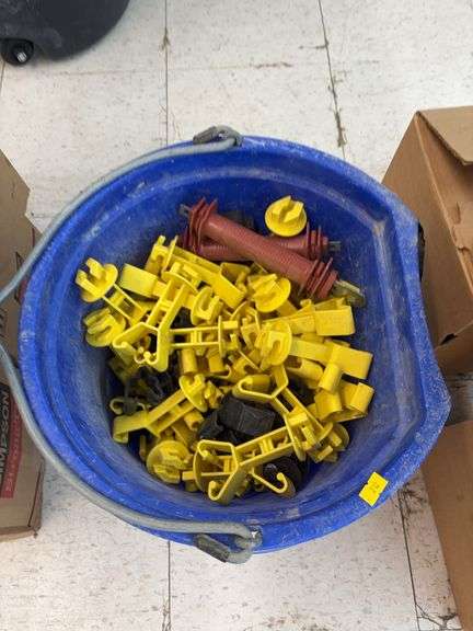 Feed Bucket and hot wire fence insulators image