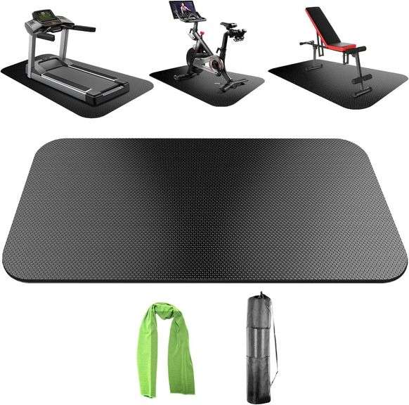 Bike Mat,Treadmill Mat,For Walking Pad,Elliptical,Exercise B image