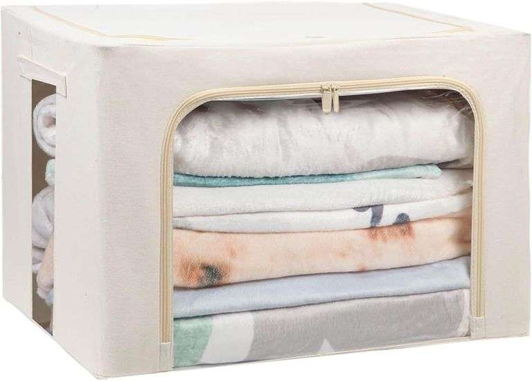 BedSheet Organizer - Foldable Storage Bins for bed sheet org image