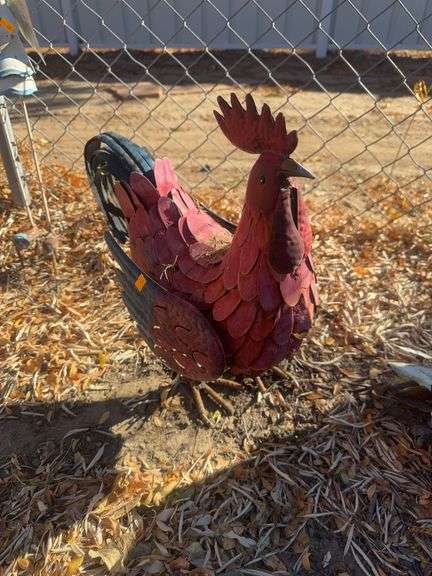Metal rooster image