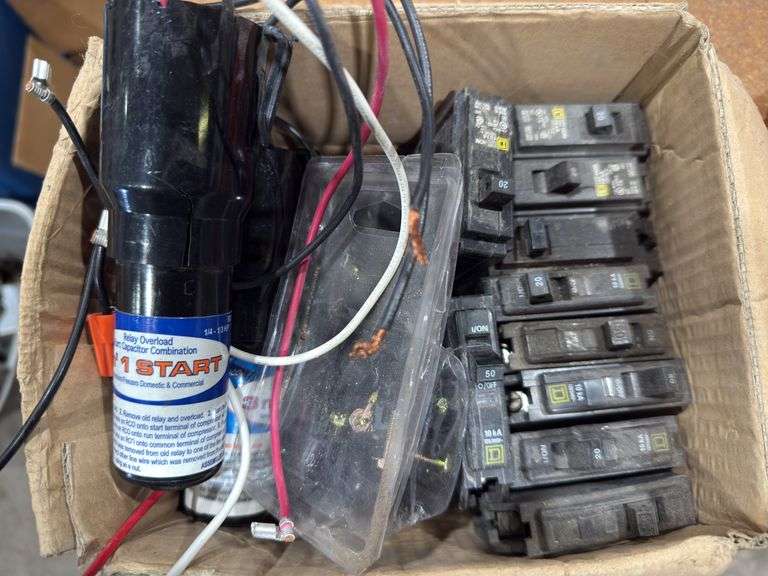 Assorted breakers, reload capacitor combination. image