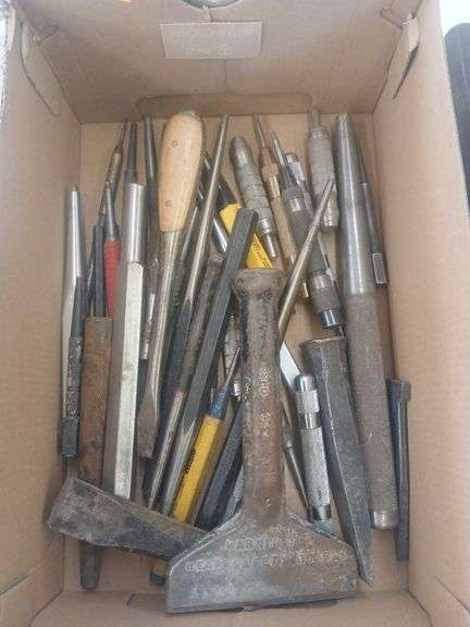 Box of chisel and punches/other tools image