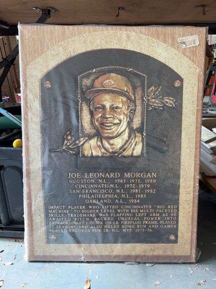 Canvas Plaque of Joe Leonard Morgan image