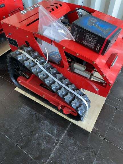MMS gas powered 7.5 hp remote control lawnmower image