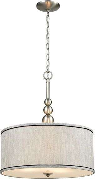 $119 DANSEER Modern 3-Light Kitchen Chandeliers Brushed Nick image