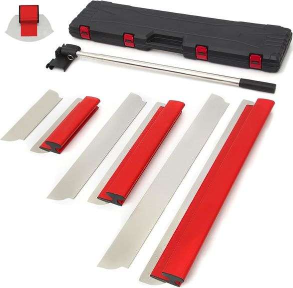 Drywall Skimming Blade Set, 12", 22" & 32" European Stainles image