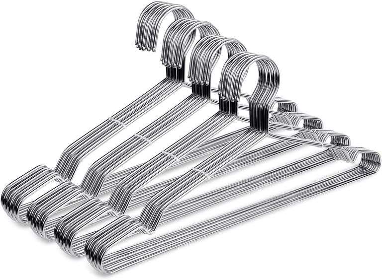 Fayleeko Wire Coat Hangers 40 Pack Strong Heavy Duty Stainle image