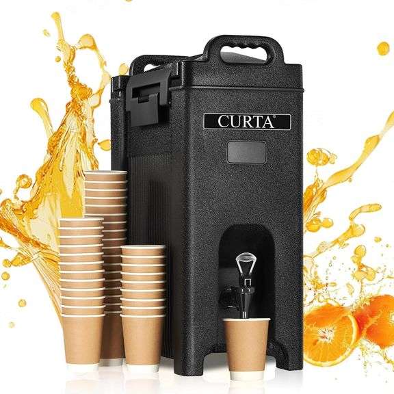 $144 CURTA 5-Gallon Insulated Beverage Dispenser- Hot and Co image