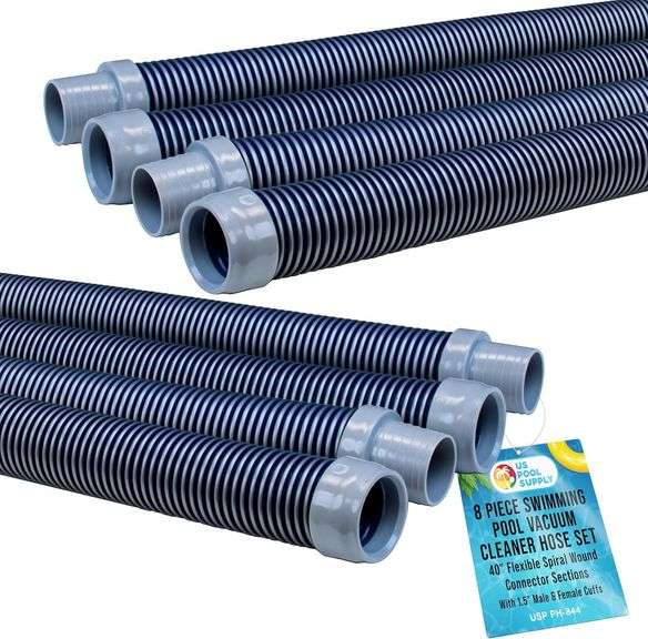 U.S. Pool Supply Pool Vacuum Hose, 8 Piece Pool Hose Set - 4 image