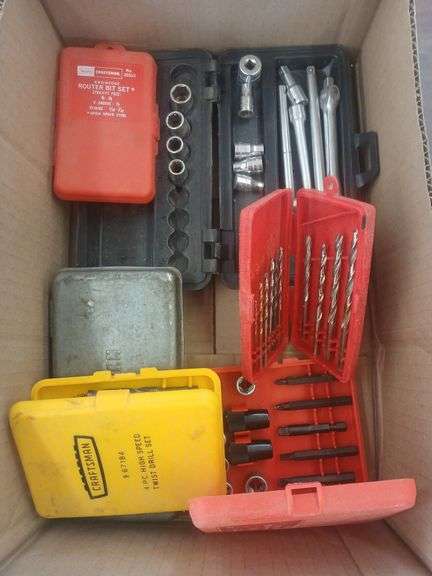 Box of drill bit sets image