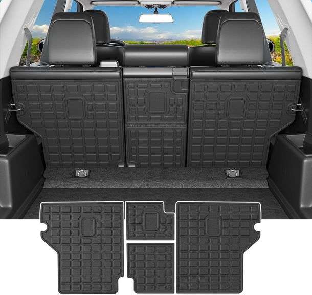 powoq 5 Seats Cargo Mat Compatible with 2010-2024 Toyota 4Ru image