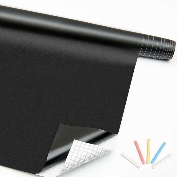 Extra Large Chalkboard Paper Roll Peel and Stick Chalk Board image